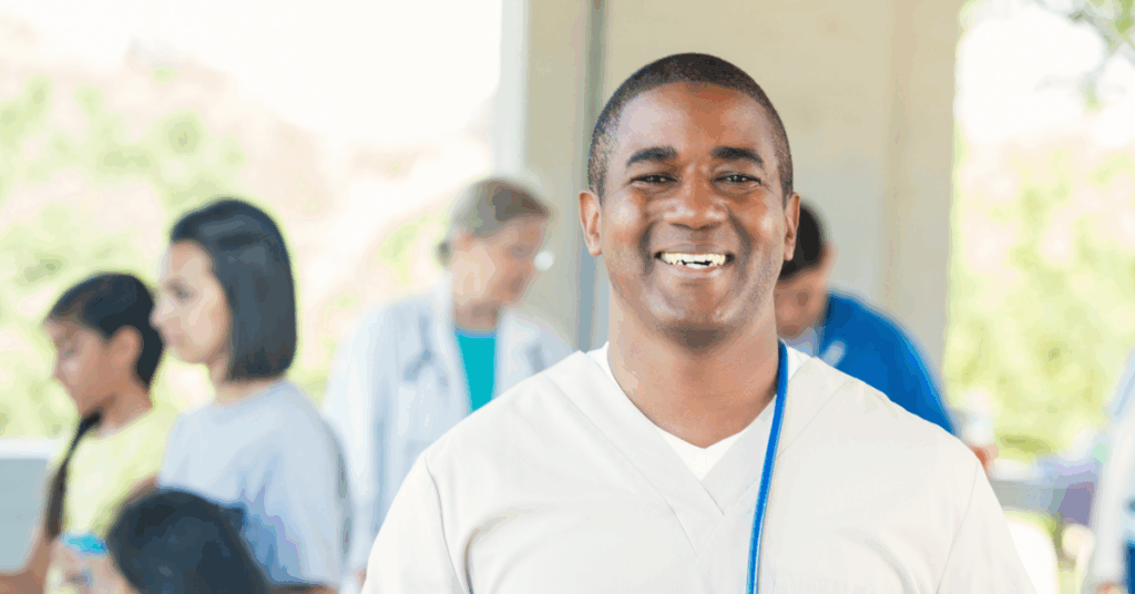 Decorative image of medical health professional