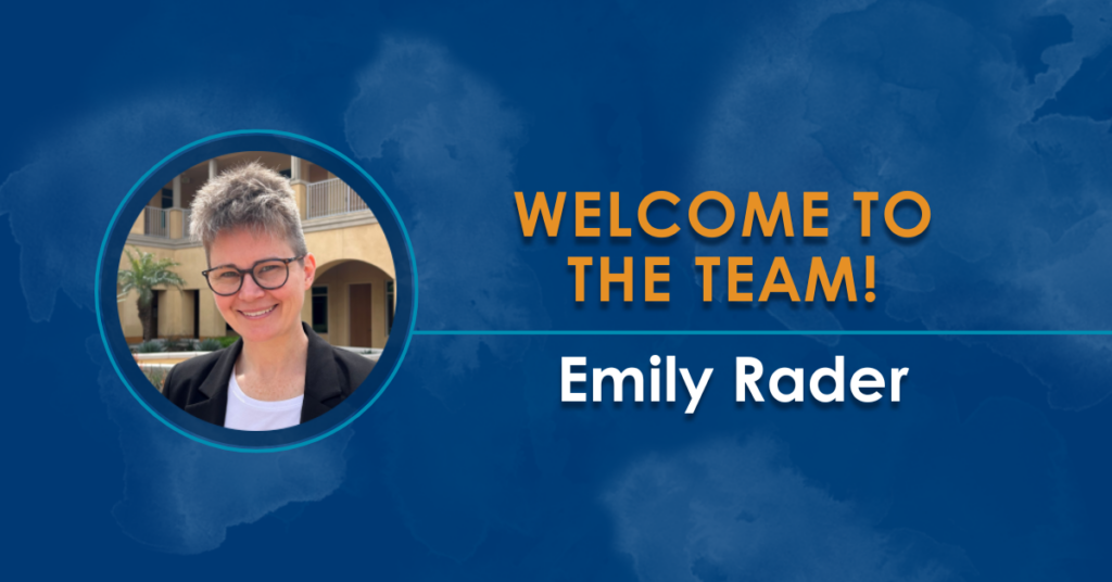 Welcome to the Team! Emily Rader