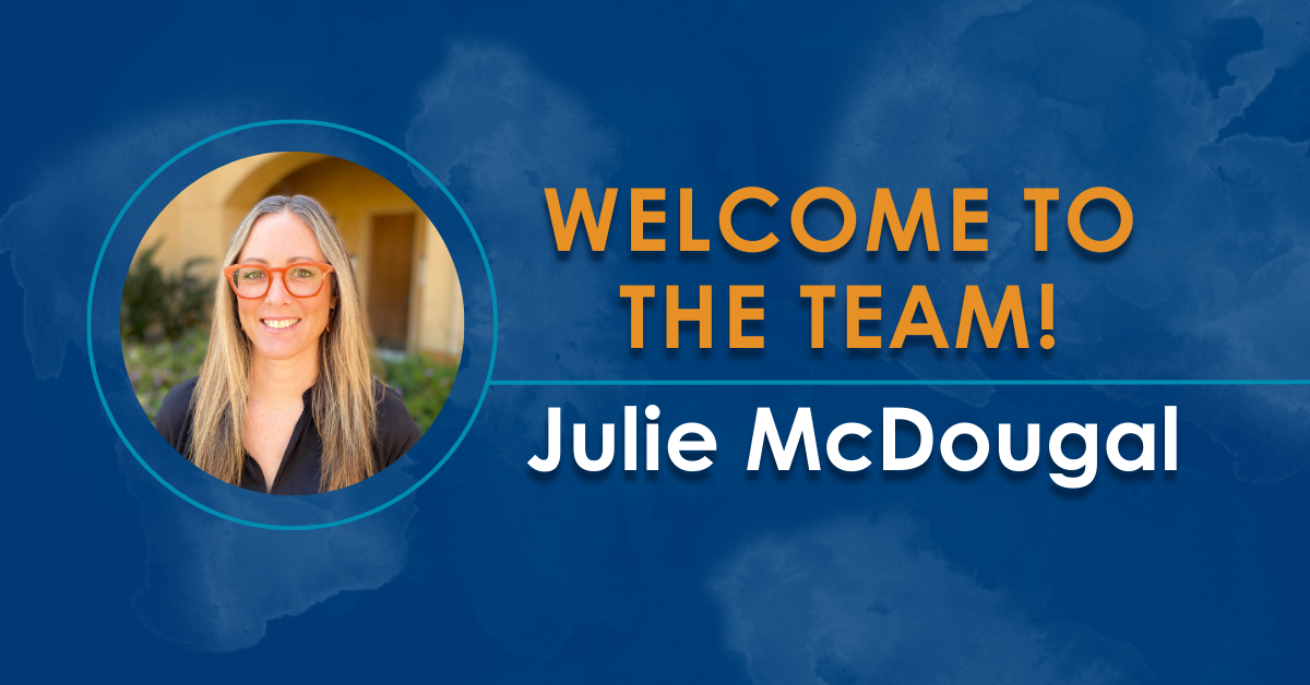 Title image featuring headshot of Administrative and Human Resources Manager Julie McDougal with headshot of Julie and the words 