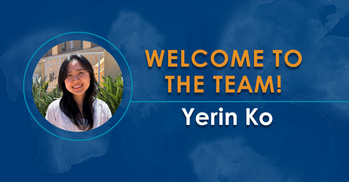 Title slide featuring headshot of Research Assistant Yerin Ko with words 
